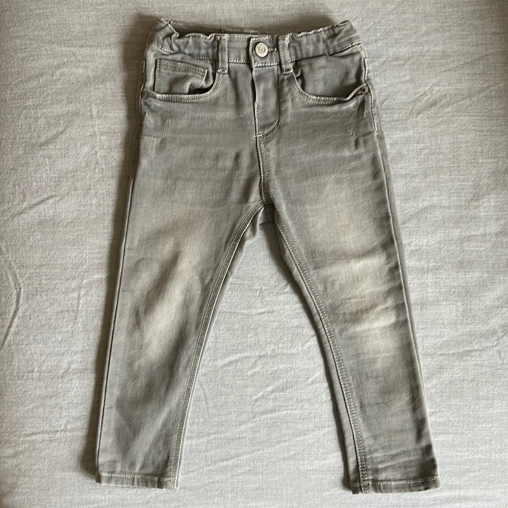 Zara Baby 2-3 years (98cm) gray skinny jeans